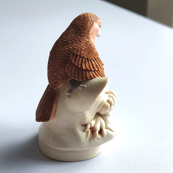 NEW Harmony Kingdom Cat and Bird Trinket Box Turdus Felidae 1999 Treasure Jests - Picture 10 of 10